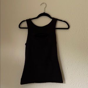 Built In Bra Black Tank Top